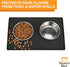 Neater Pet Brands Neater Mat - Waterproof Silicone Pet Bowls Mat - Protect Floors from Food & Water (Midnight Black, 16" x 10" Silicone)