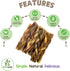 Nature Gnaws Braided Pork Bully Sticks for Dogs, 5-6" (20 Count), Natural Bacon Chew Treats