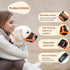 HEELE Dog Muzzle, Soft Nylon Anti Biting Muzzle, Adjustable Loop for Small Medium Large Dogs (Orange, M)