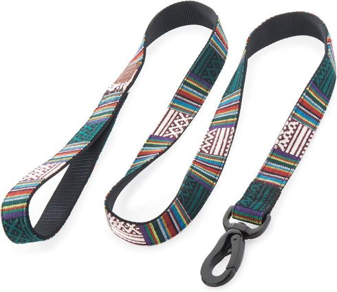 Embark Urban Dog Leashes, Colorful Strong Nylon for Small Medium Large Dogs, Heavy Duty (Mayan, 4 Ft)