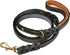 6' Genuine Leather Dog Leash, Heavy Duty, Handmade, Braided, Dual Handle Design with D Ring, Padded & Traffic Handle