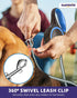 Retractable Dog Leash Add-On Accessory | Hand and Wrist Strap for Comfort and Better Control | Classic Blue