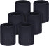 Willbond 6 Pcs Wrist Sweatbands - Absorbent Sports Wristbands for Basketball, Tennis, Football, Running