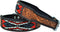 Leather Dog Collar, Western Style Heavy Duty Hand Tooled Adjustable Beaded and Padded for Puppies and Big Dogs