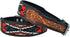 Leather Dog Collar, Western Style Heavy Duty Hand Tooled Adjustable Beaded and Padded for Puppies and Big Dogs
