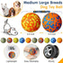 Leyndo 10 Pack Dog Balls for Aggressive Chewers - 2.5" Interactive Tennis Balls for Dogs of All Sizes