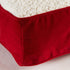 South Pine Porch Buddy Rectangle Pillow Style Dog Bed, Crimson Sherpa, Extra Small, 24" x 18"
