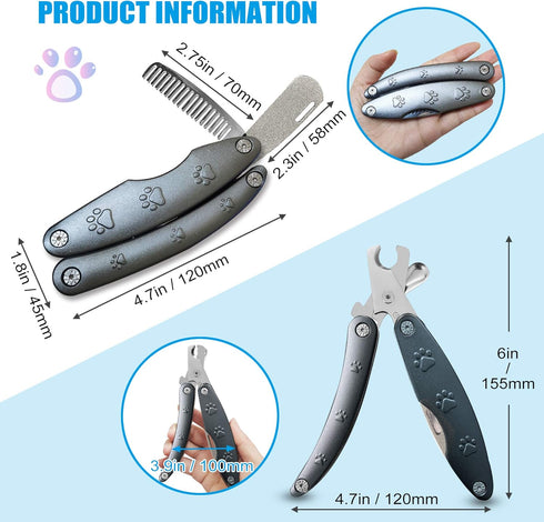 Quite Smoothest Dog Nail Trimmers, Sharp XL Clipper for Large Medium Small Dogs, Heavy Duty Professional Nail Cutters