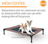 K&H Pet Products Original Pet Cot Replacement Cover - Chocolate/Black Mesh, Medium 25 X 32 Inches