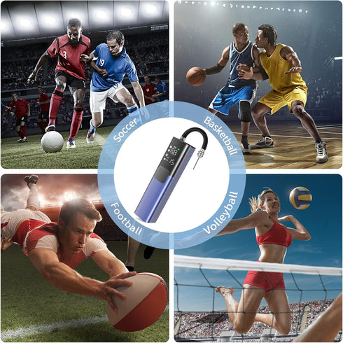 Pumteck MY01 Electric Ball Pump with Inflation & Deflation, Accurate Pressure Gauge for Basketball, Soccer