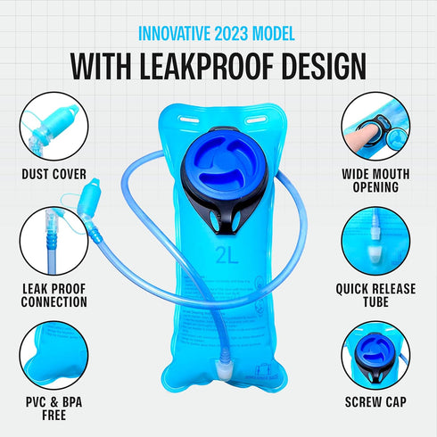 Sojourner Hydration Pack - Water Backpack with 2L Hydration Bladder, Festival Essential