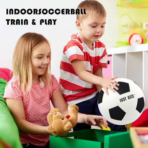 3/5 7 SRG Silent Foam Soccer Ball Airless Indoor House Ball for Quiet Training, Soft Durable Foam Design, Multi-Use