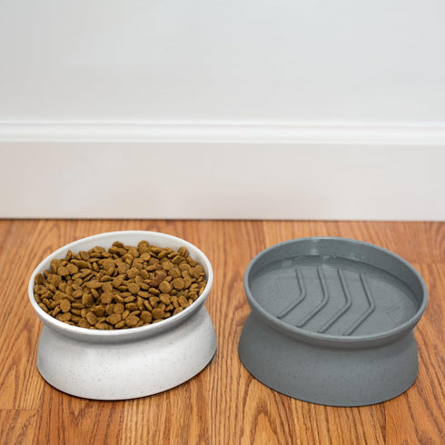 Kitty City Stress Free Raised Cat Food Bowl Collection, Feeder and Waterer with Slow Feed Bowls
