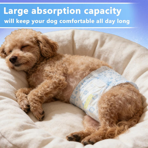 MCJAOHJG Indicator,50 Count,Medium,Super Male Dog Diapers,Dog Diapers Male Disposable with Wetness Absorbent Leak-Proof