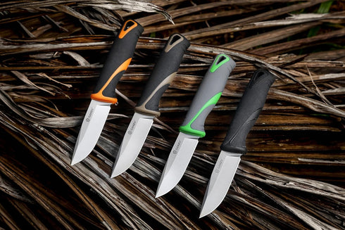Ganzo G807-BK Fixed Blade Knife, 9CR14 Stainless Steel Blade, Black, Ergonomic Anti-Slip Handle, with Scabbard