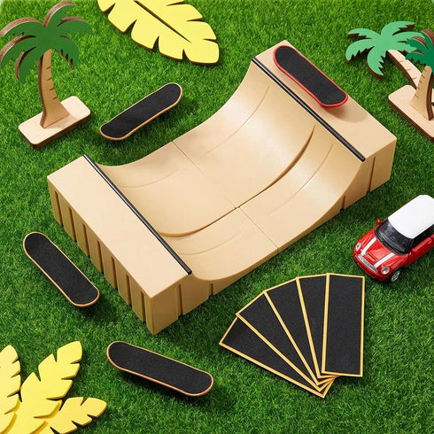 Foyods 20 PRO-Fingerboard Grip Tape - PCS Wooden Mini Skateboard Adhesive Stickers, Foam Grip Strips for Fingerboard