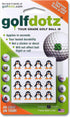 Golfdotz USGA Rule Conforming Novelty Golf Ball Markers, Stickers for Marking Balls, Gifts for Golfers