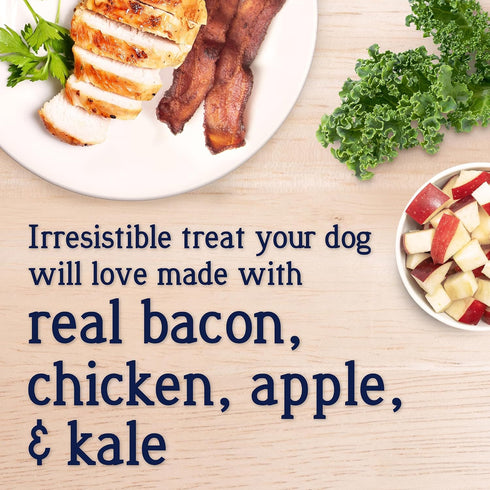 Stewart Freeze Dried Dog Food Topper, PuffTops with Real Bacon, Healthy Treats, 3.5 Ounce Pouch