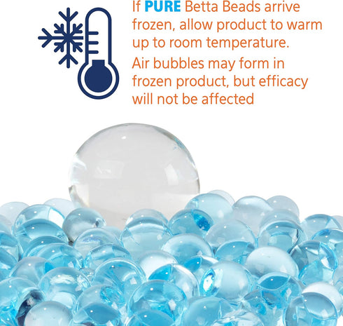 Aqueon Pure Betta Beads, Blue Color