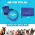 Dog Shower Attachment Glove, Pet Washing Brush Sprayer Bath Scrubber with Towel for Indoor and Outdoor Bathing