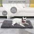 Washable Dog Bed Mat Reversible Crate Pad Soft Fluffy Mattress for Large Medium Small Dogs, 23 x 17 Inch