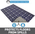Drymate Pet Bowl Placemat - Dog & Cat Food Feeding Mat, Absorbent Fabric, Waterproof Backing, Machine Washable (12” x