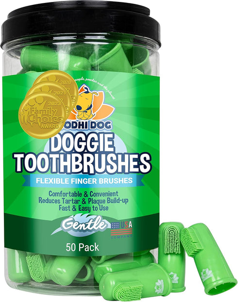 Bodhi Dog Finger Toothbrush for Dogs & Cats - Puppy Toothbrush with