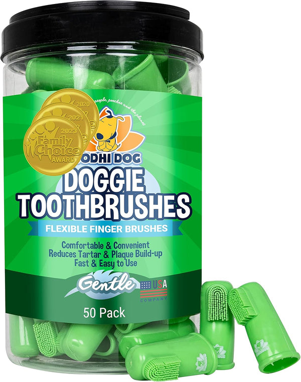 Bodhi Dog Finger Toothbrush for Dogs & Cats - Puppy Toothbrush with
