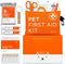 Water Resistant Dog First Aid Kit - Pet Emergency Kit with High Visibility Reflective First Aid Pouch for Hiking,