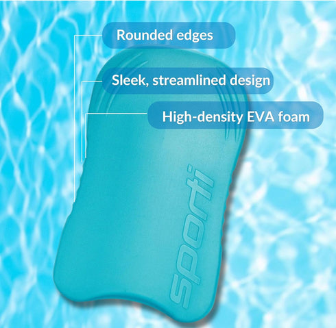 Sporti Adult Kickboard for Swim Training - Swimming Training Aid for Men and Women