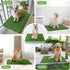 Apartment(39x31.49'') Dog Grass Mat with Pee Pad: Artificial Indoor Grass Potty Training Pads for Dogs Doggies