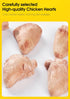 7 OZ Freeze Dried Chicken Hearts Treats for Dogs Cats, High Protein Raw Dog Food Topper, Single Fresh Ingredient