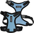 Voyager Step-in Lock Pet Harness - Baby Blue/Black Trim, M - All Weather Mesh, Adjustable Step in Harness for Cats and