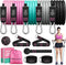 Resistance Bands Set with Handles, 150LBS Exercise Bands for Muscle Training, Ankle Straps for Men Women