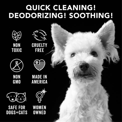 Pride and Groom The Swipe, Soothing Coat Grooming Wipes for Quick Cleaning & Deodorizing, 50 Wipes