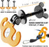 HOOJAKU Power Rack Attachments, Hooks for Squat Rack, Resistance Band Heavy Duty, Versatile Gym Equipment Attachments