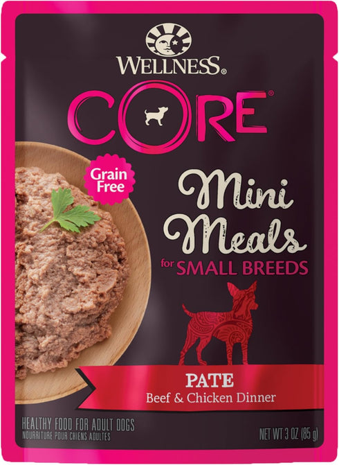 Wellness CORE Natural Grain Free Small Breed Mini Meals Wet Dog Food,