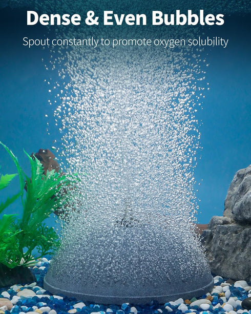 Pawfly Aquarium Air Stone 6 Inch, Fish Tank Bread Air Stone Bubbler Oxygen Diffuser for Large Air Pump Fish Tank Outdoor Garden Pond and DWC System