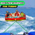 Heavy Duty Watersports Tow Harness - 6.4ft Boat Tow Rope with Stainless Steel D Rings & Quick Connector Clip