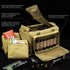 Range Bag for Handgun Ammo Shooting, L/XL Gun Case Carry 5+ Pistols with Lockable Zipper Molle Strap