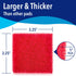 Evergreen Pet Supplies Aquarium Supplies Glass Cleaner Sponge - 4-Pack, Red, 3.25-in x 3.25-in x 1-in - Non-Scratch