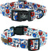 Elegant Little Tail Holiday Dog Collar, Adjustable Independence Day Design for Small Medium Large Dogs