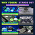 11 13 ~2cm), YOBBAI Magnetic Coral Frag Rack for Reef Tank, Saltwater Aquarium Frag Holder with Slots & Frag Plugs