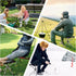 KOKSRY 13.8 Inch 1.32 lbs Portable Stool, High & Small Folding Chair, Telescopic Compact Foldable Stool with Carry Bag