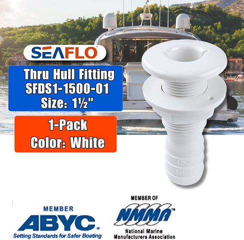 SEAFLO Thru Hull Fittings (1-1/2 Inch)