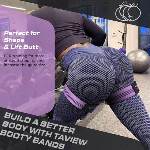 Occlusion Bands for Women, Blood Flow Restriction Bands Bundle for Glutes & Hip Building, Best Fabric Resistance