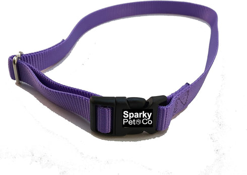 Sparky Pet Co 3/4" Solid Nylon Replacement Strap for Petsafe Free to Roam Wireless Fence Receiver Collar (Purple)