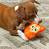 Outward Hound Durablez Tough Plush Squeaky Dog Toy, Fox, Orange, XS