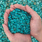 EZEELAI Tumbled Chips Stones Green Turquoise Crushed Crystal Quartz 3 Lb, Polished Natural