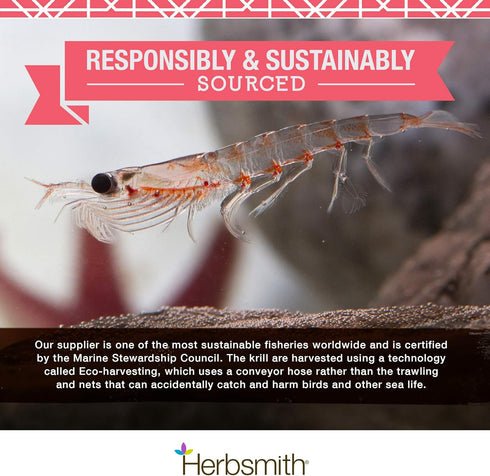 Herbsmith Pure Krill: Wild-Caught Antarctic Krill, Just 1 Ingredient, Omega 3s for Dogs, 75g